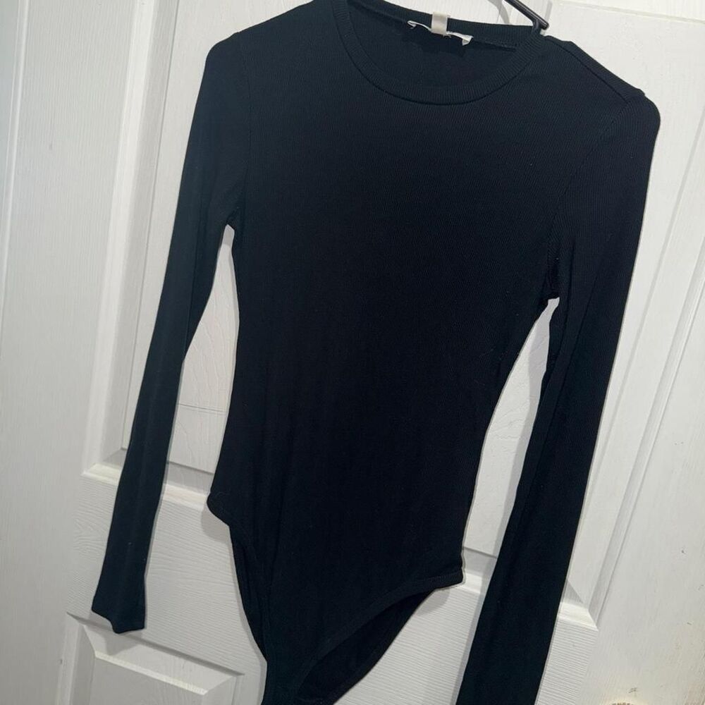 Edited Women's Black Bodysuit